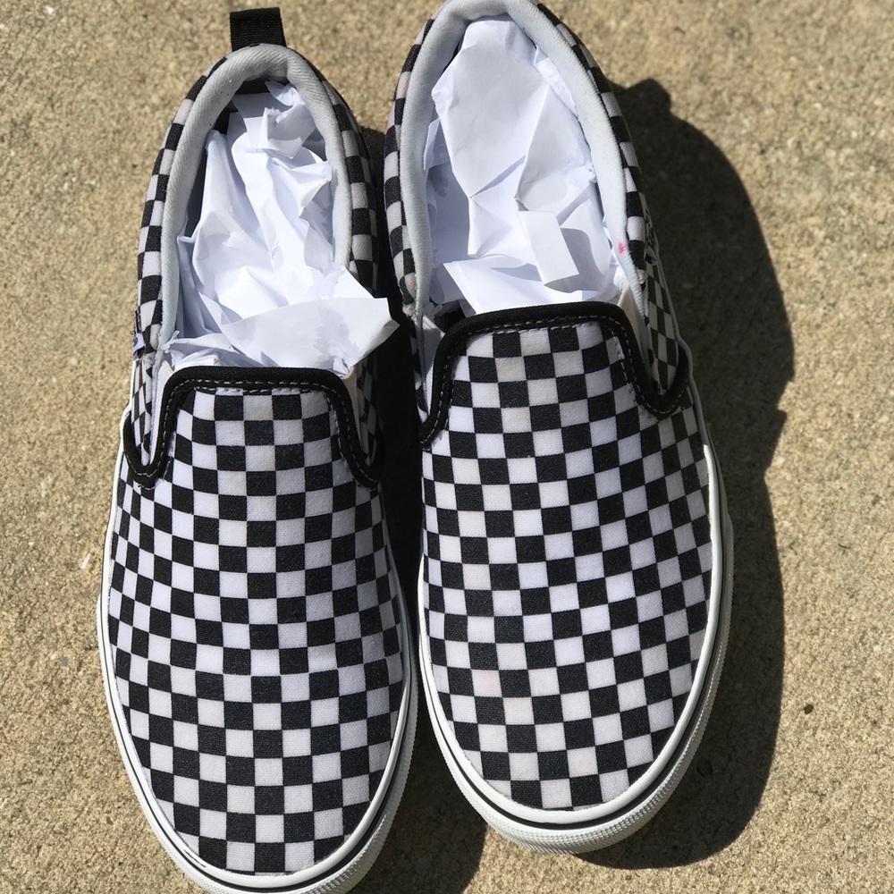 SOLD‼️ Checkerboard Slip-On Vans